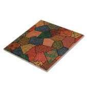 アンティーク日本のの花離れ，幾何フローラ タイル (側面)