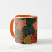 アンティーク日本のの花離れ，幾何フローラ マグカップ (正面左)