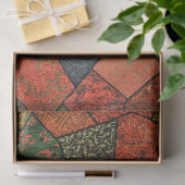 アンティーク日本のの花離れ，幾何フローラ 薄葉紙 (ギフト)