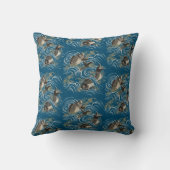 アンティーク日本のコイフィッシュフクサプリント クッション (裏面)