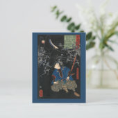 アンティーク日本のサムライ美術 ポストカード (スタンド正面)