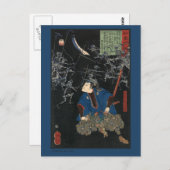アンティーク日本のサムライ美術 ポストカード (正面/裏面)