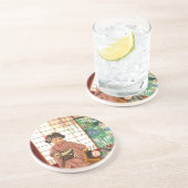 アンティーク日本のドールママコースター コースター (側面)