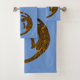 アンティーク日本のフォークアートタイガース バスタオルセット