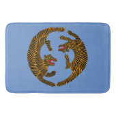 アンティーク日本のフォークアートタイガース バスマット (正面)