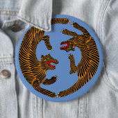 アンティーク日本のフォークアートタイガース 缶バッジ (インサイチュ)