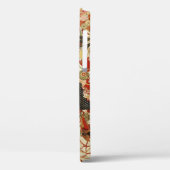 アンティーク日本のフラワーレッドグリーンブラックフローラ Case-Mate iPhoneケース (裏面 / 左)