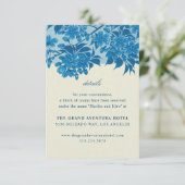 アンティーク日本のブルーさくらんぼブロッサム エンクロージャーカード (スタンド正面)