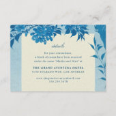 アンティーク日本のブルーさくらんぼブロッサム エンクロージャーカード (正面)