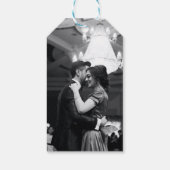 アンティーク日本のブルーさくらんぼブロッサム ギフトタグ (裏面)