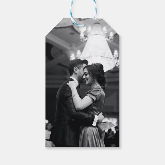 アンティーク日本のブルーさくらんぼブロッサム ギフトタグ (裏面)