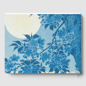 アンティーク日本のブルーさくらんぼブロッサム ゲストブック (裏面)