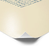 アンティーク日本のブルーさくらんぼ座席表 フォトプリント            (角)