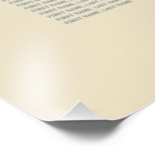 アンティーク日本のブルーさくらんぼ座席表 フォトプリント            (角)