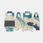 アンティーク日本のブルーウェーブ海プリント フェイバーボックス (折り畳みなし)