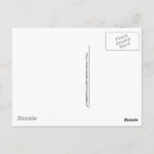 アンティーク日本の商人と芸者の水彩画 ポストカード (裏面)