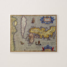 アンティーク日本の地図メルカトルとホンジウス