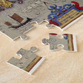 アンティーク日本の地図メルカトルとホンジウス ジグソーパズル (側面)