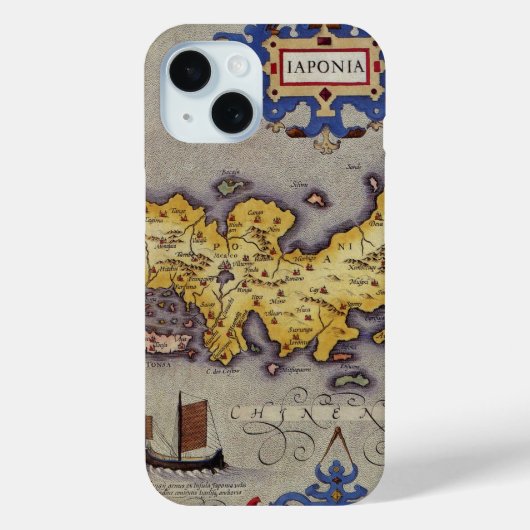 アンティーク日本の地図メルカトルとホンジウス Case-Mate iPhoneケース (裏面)