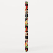 アンティーク日本の蝶レッド白黒 Case-Mate iPhoneケース (裏面/右)