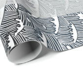 アンティーク日本の魚類プリント包装紙 ラッピングペーパー (ロールコーナー)