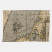 アンティーク旧マインスパイアップ(14)ラゲージタグ キッチンタオル (横)