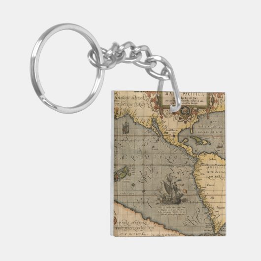 アンティーク旧マインスパイアップ(14)ラゲージタグ キーホルダー (正面左)