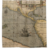 アンティーク旧マインスパイアップ(14)ラゲージタグ シャワーカーテン (正面)