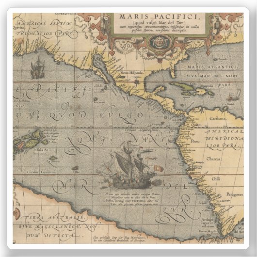 アンティーク旧マインスパイアップ(14)ラゲージタグ シール (正面)