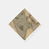 アンティーク旧マインスパイアップ(14)ラゲージタグ スタンダードカクテルナプキン (角)