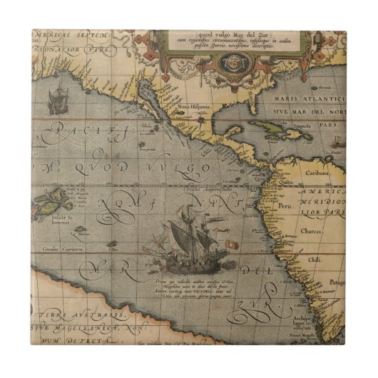 アンティーク旧マインスパイアップ(14)ラゲージタグ タイル (正面)