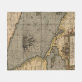 アンティーク旧マインスパイアップ(14)ラゲージタグ フリースブランケット (正面(横))