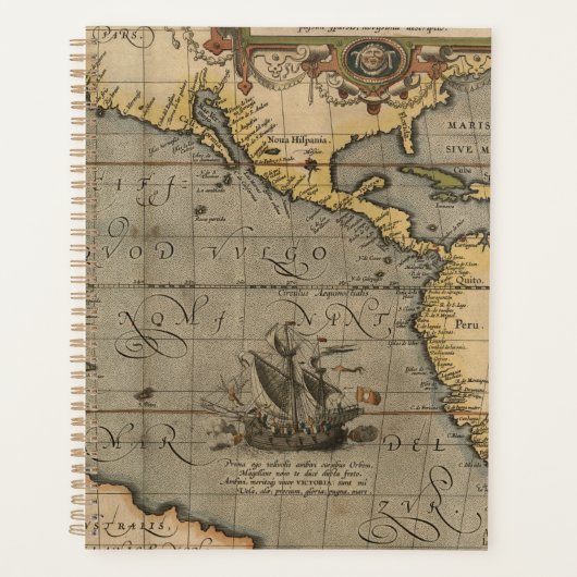 アンティーク旧マインスパイアップ(14)ラゲージタグ プランナー手帳 (正面)