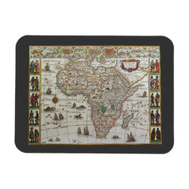 アンティーク旧世界アフリカ地図c.1635 マグネット