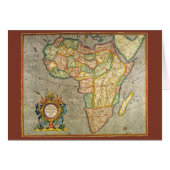 アンティーク旧世界メルカトルの地図アフリカ， 1633 (正面横)