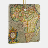 アンティーク旧世界メルカトルの地図アフリカ, 1633 セラミックオーナメント (右)