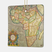 アンティーク旧世界メルカトルの地図アフリカ， 1633 セラミックオーナメント (左)