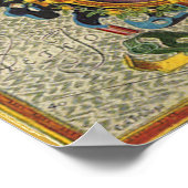 アンティーク旧世界メルカトルの地図アフリカ, 1633 ポスター (角)