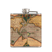 アンティーク旧世界地図の歴史愛好家 フラスク (裏面)