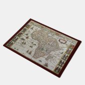 アンティーク旧世界地図アフリカbyブラウ, c.1635 ドアマット (アングル)