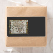 アンティーク旧世界地図アフリカbyブラウ, c.1635 ラベル (インサイチュ)