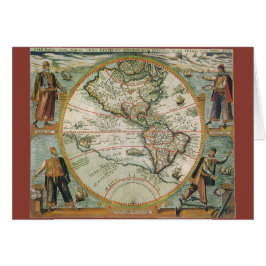 アンティーク旧世界地図アメリカ, 1597