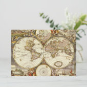 アンティーク旧世界地図Frederick de Wit, c.1680 (スタンド正面)