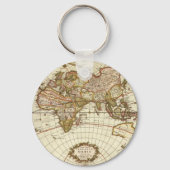 アンティーク旧世界地図Frederick de Wit, c.1680 キーホルダー (裏面)