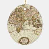 アンティーク旧世界地図Frederick de Wit, c.1680 セラミックオーナメント (左)
