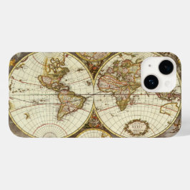 アンティーク旧世界地図Frederick de Wit, c.1680 Case-Mate iPhone 14ケース