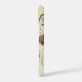 アンティーク旧世界地図Frederick de Wit, c.1680 iPhone 15ケース (左側面)