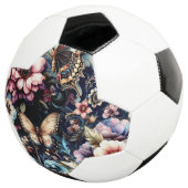 アンティーク春の花と蝶 サッカーボール (3/4)