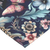 アンティーク春の花と蝶 ロングテーブルランナー (コーナー)