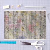 アンティーク春フローラノートの切り離し 薄葉紙 (クラフト)